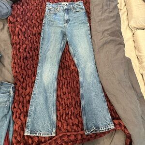 Reformation Peyton High Rise Bootcut Cropped Jeans